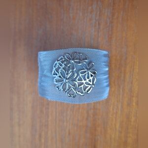 Steeltime Chunky Silver Metal Cuff Stainless Steel Bracelet Bangle Boho Gift NEW